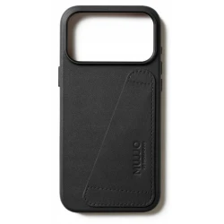 Mujjo Wallet case plecki etui skórzane portfel iPhone 17 Pro Max MagSafe (black)