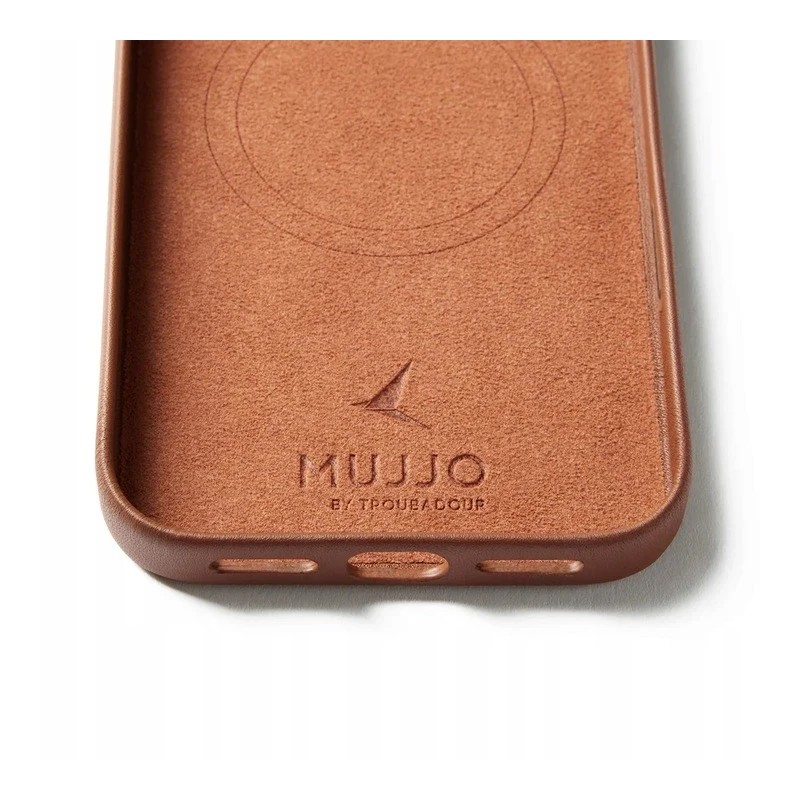 Mujjo Wallet Leather Case - etui skórzane do iPhone 17 Pro Max kompatybilne z MagSafe (tan)