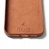 Mujjo Wallet case plecki etui skórzane portfel iPhone 17 Pro Max MagSafe (tan)