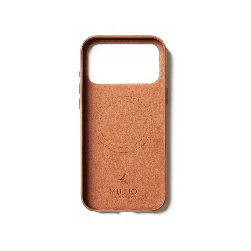 Mujjo Wallet Leather Case - etui skórzane do iPhone 17 Pro Max kompatybilne z MagSafe (tan)