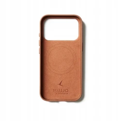 Mujjo case etui skórzane plecki obudowa iPhone 17 Pro MagSafe (tan)