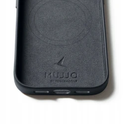 Mujjo case etui skórzane plecki obudowa iPhone 17 Pro MagSafe (basalt)