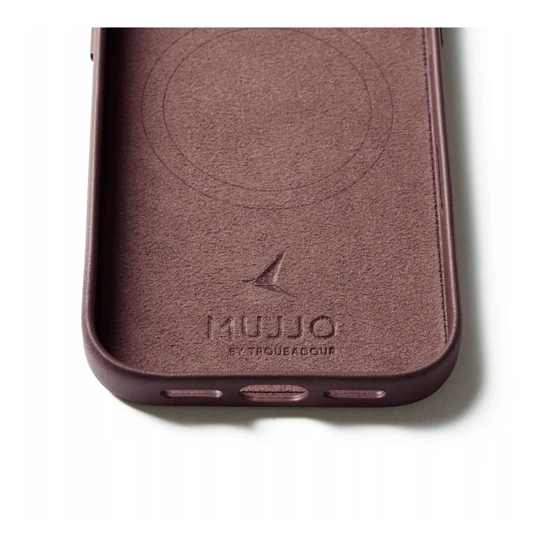 Mujjo Leather Case - etui skórzane do iPhone 17 Pro kompatybilne z MagSafe (bronze red)