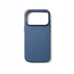 Mujjo case etui skórzane plecki obudowa iPhone 17 Pro MagSafe (monaco blue)