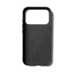Mujjo case etui skórzane plecki obudowa iPhone 17 Pro MagSafe (black)