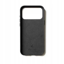 Mujjo case etui skórzane plecki obudowa iPhone 17 Pro Max MagSafe (black)