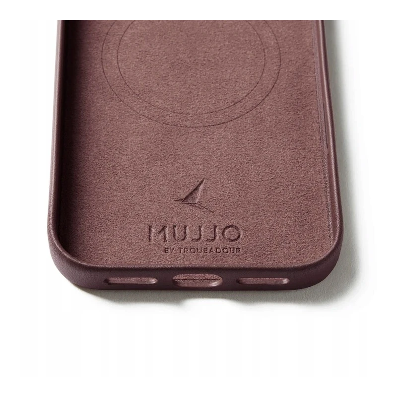 Mujjo Leather Case - etui skórzane do iPhone 17 Pro Max kompatybilne z MagSafe (bronze red)