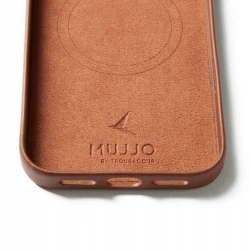 Mujjo case etui skórzane plecki obudowa iPhone 17 Pro Max MagSafe (tan)
