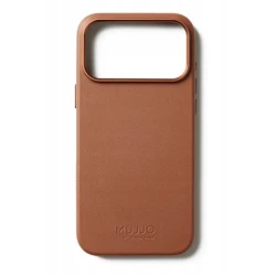 Mujjo case etui skórzane plecki obudowa iPhone 17 Pro Max MagSafe (tan)