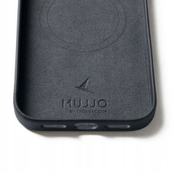 Mujjo case etui skórzane plecki obudowa iPhone 17 Pro Max MagSafe (basalt)
