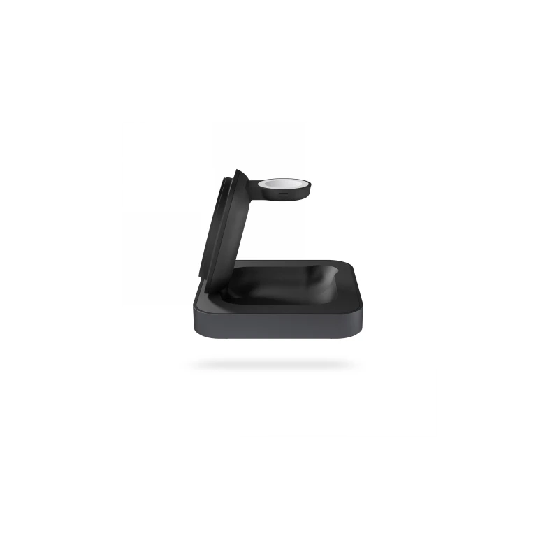 ZENS Nightstand Charger Pro 2 - ładowarka bezprzewodowa Qi2 15W do dwóch urządzeń kompatybilna z MagSafe (black)