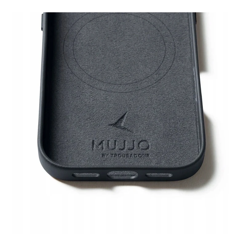 Mujjo Leather Case - etui skórzane do iPhone 17 kompatybilne z MagSafe (basalt)