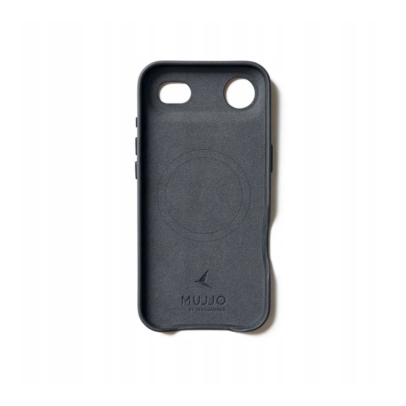 Mujjo Leather Case - etui skórzane do iPhone 17 Air kompatybilne z MagSafe (basalt)