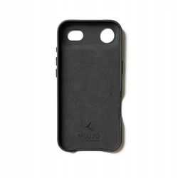 Mujjo case etui skórzane plecki mocna obudowa iPhone 17 Air MagSafe (black)