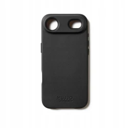 Mujjo case etui skórzane plecki mocna obudowa iPhone 17 Air MagSafe (black)