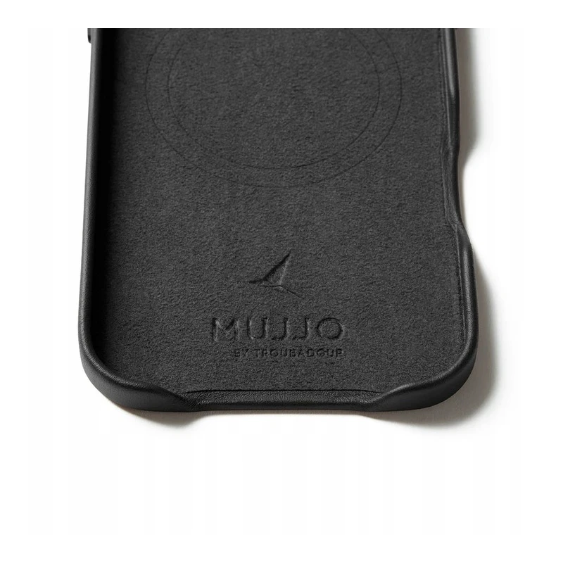 Mujjo Leather Case - etui skórzane do iPhone 17 Air kompatybilne z MagSafe (black)