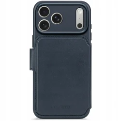Decoded case dwuczęściowe etui z klapką iPhone 17 Pro MagSafe skóra (navy shadow)