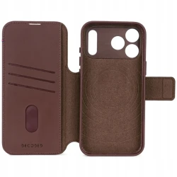 Decoded case dwuczęściowe etui z klapką iPhone 17 Pro MagSafe skóra (chocolat brown)