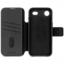 Decoded case dwuczęściowe etui z klapką iPhone 17 Air MagSafe skóra (black)