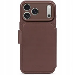 Decoded case dwuczęściowe etui z klapką iPhone 17 Pro Max MagSafe skóra (chocolat brown)