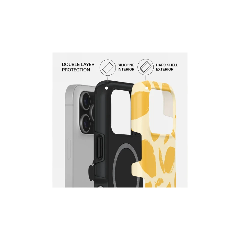 Burga Tough Magsafe - etui ochronne do iPhone 17 Pro kompatybilne z MagSafe (lemon tart)