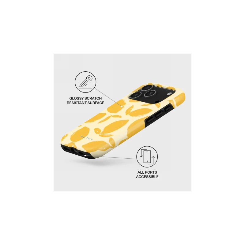 Burga Tough Magsafe - etui ochronne do iPhone 17 Pro kompatybilne z MagSafe (lemon tart)