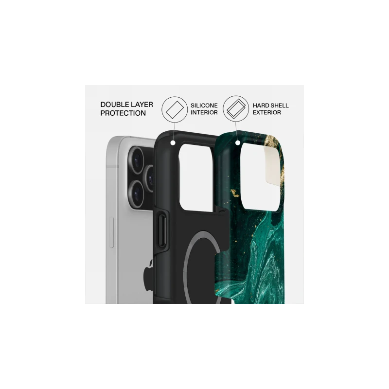 Burga Tough Magsafe - etui ochronne do iPhone 17 Pro Max kompatybilne z MagSafe (emerald pool)