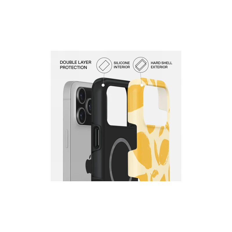 Burga Tough Magsafe - etui ochronne do iPhone 17 Pro Max kompatybilne z MagSafe (lemon tart)