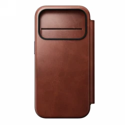 NOMAD pokrowiec case etui z klapką iPhone 17 Pro MagSafe skóra Horween (olde dublin)