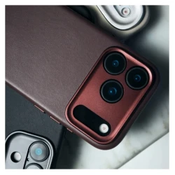 Decoded case etui skórzane plecki mocna obudowa iPhone 17 Pro Max MagSafe (solid clay)