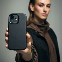 Decoded case etui skórzane plecki mocna obudowa iPhone 17 Pro Max MagSafe (black)