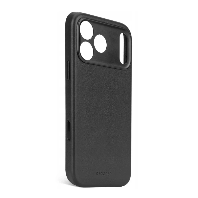 Decoded case etui skórzane plecki mocna obudowa iPhone 17 Pro Max MagSafe (black)