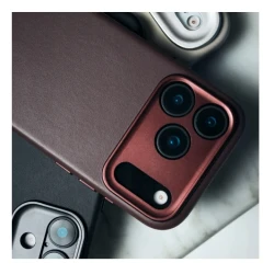 Decoded case etui skórzane plecki mocna obudowa iPhone 17 Pro Max MagSafe (black)