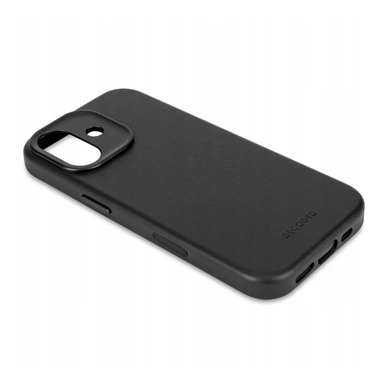 Decoded case etui skórzane plecki mocna obudowa iPhone 17 MagSafe (black)