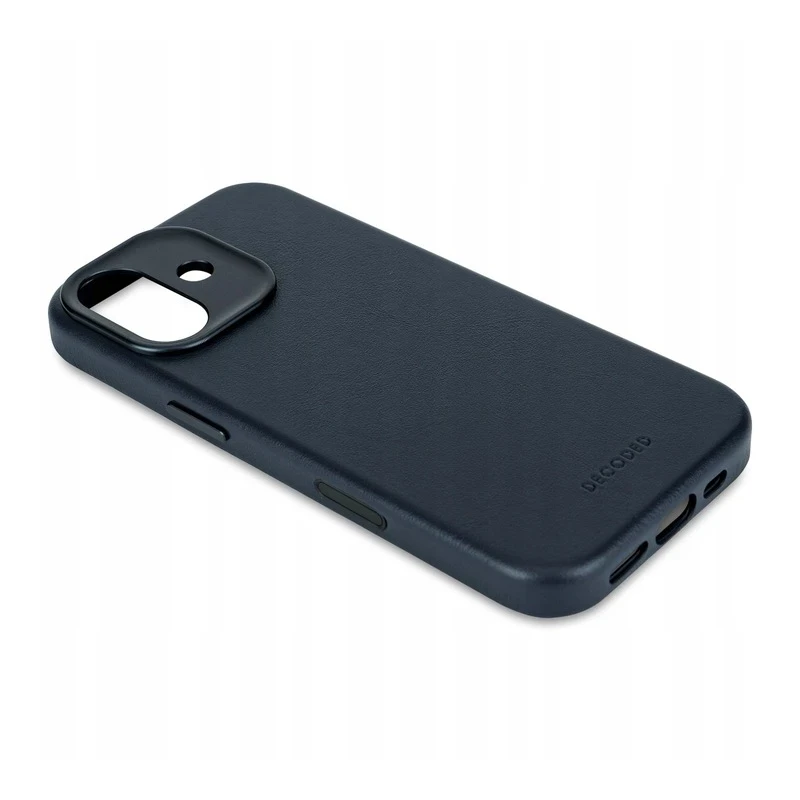 Decoded case etui skórzane plecki mocna obudowa iPhone 17 MagSafe (navy shadow)