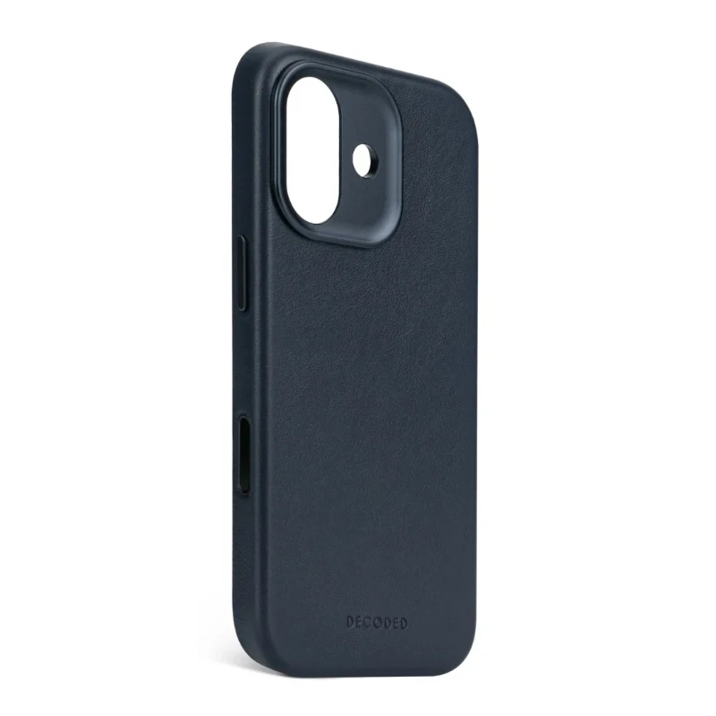 Decoded case etui skórzane plecki mocna obudowa iPhone 17 MagSafe (navy shadow)