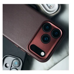 Decoded case etui skórzane plecki mocna obudowa iPhone 17 MagSafe (navy shadow)