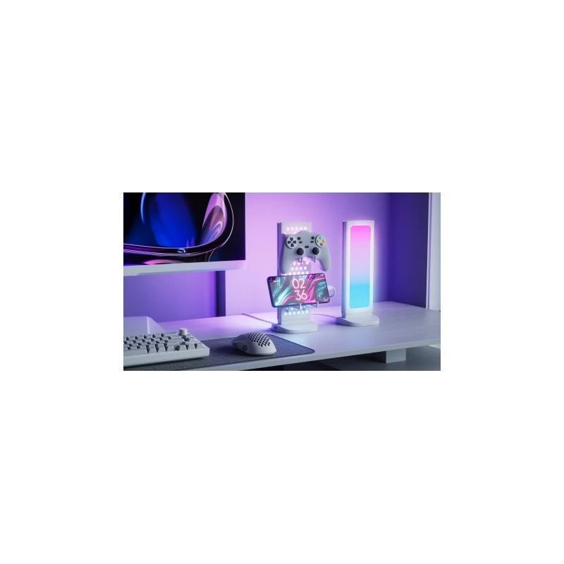 Nanoleaf Pegboard Desk Dock - podświetlana stacja dokująca do urządzeń peryferyjnych (white)