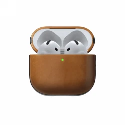 NOMAD Modern Leather Case - skórzane etui do Apple AirPods 4 (english tan-c)