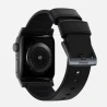 NOMAD Active Band Pro - wodoodporny skórzany pasek do Apple Watch 46mm/49mm (black active leather, black hardware)
