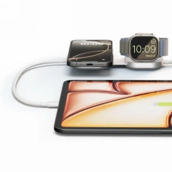 ZENS Charging Cable USB C-C Pro 3 - bezprzewodowy magnetyczny kabel USB-C–USB-C Qi2 15 W, z możliwością ładowania 3 urządzeń jed