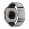 NOMAD Stratos Band - tytanowa bransoleta do Apple Watch 49mm z FKM (natural titanium, black FKM)