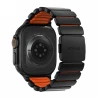 NOMAD Stratos Band - tytanowa bransoleta do Apple Watch 49mm z FKM (black titanium, ultra orange FKM)