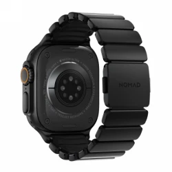 NOMAD Stratos Band - tytanowa bransoleta do Apple Watch 49mm z FKM (black titanium, black FKM)