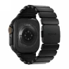 NOMAD Stratos Band - tytanowa bransoleta do Apple Watch 49mm z FKM (black titanium, black FKM)
