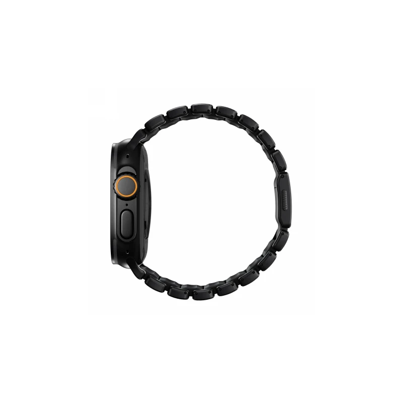 NOMAD Stratos Band - tytanowa bransoleta do Apple Watch 49mm z FKM (black titanium, black FKM)