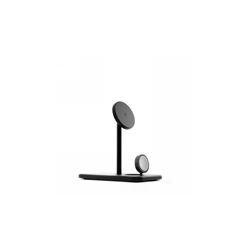 Twelve South HiRise 3 Deluxe (2024) - stojąca ładowarka bezprzewodowa Qi2 do trzech urządzeń kompatybilna z MagSafe (black)