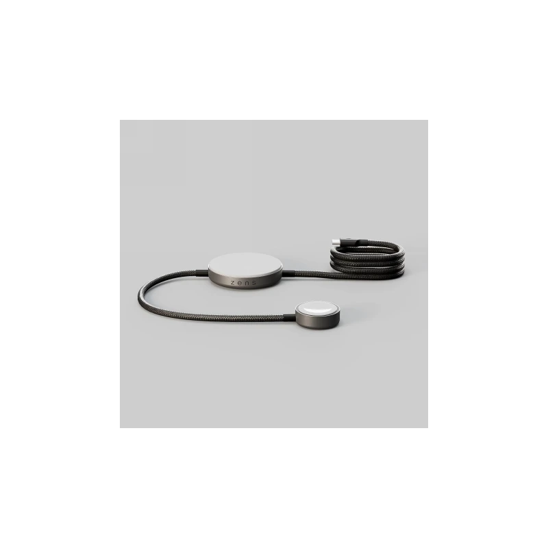 ZENS Charging Cable Pro 2 - kabel USB-C do iPhone i Apple Watch, wspiera bezprzewodowe ładowanie Qi2 15 W (black)