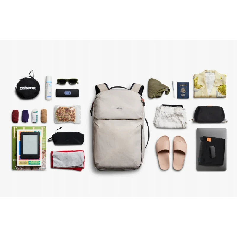 Bellroy Lite Travel Pack - plecak podróżny 30L z kieszenią na laptop (ash)