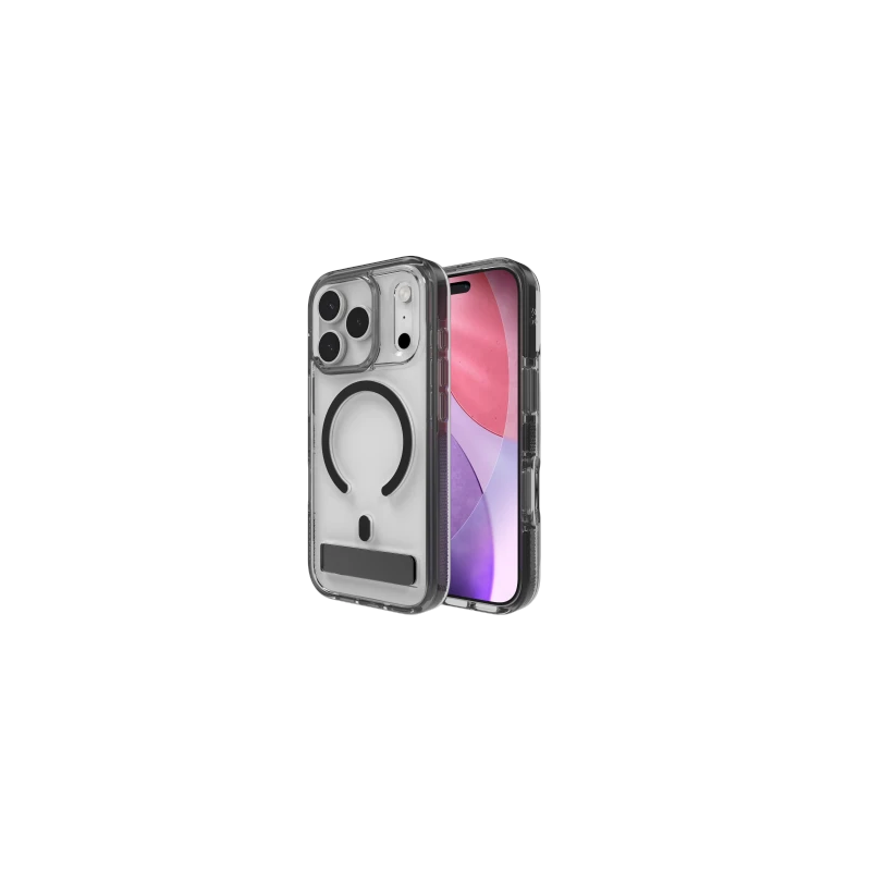 ZAGG Santa Cruz Snap KS - etui z podstawką do iPhone 17 Pro kompatybilne z MagSafe (jet black)